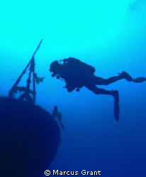 our DMT pose's on the Wreck of the P29 Parol Boat, Malta by Marcus Grant 